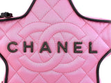 Chanel 24C Pink Walk of Fame Paris-Los Angeles Bag Black HW REC