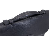 Hermès Black Fjord Sac a Depeche Mini Briefcase Bag 27 PHW E83