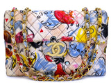 Chanel 95P Vintage "Barbie" Printed Maxi Flap Bag 24k GHW I0C