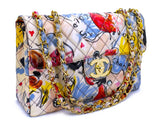 Chanel 95P Vintage "Barbie" Printed Maxi Flap Bag 24k GHW I0C