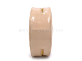 Chanel 95P Vintage "Barbie" Round Vanity Bag Beige Patent 24k GHW E0R