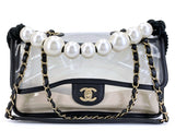 Chanel 19S "By the Sea" Sand Pearl PVC Flap Bag GHW 8T4
