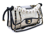 Chanel 19S "By the Sea" Sand Pearl PVC Flap Bag GHW 8T4