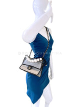 Chanel 19S "By the Sea" Sand Pearl PVC Flap Bag GHW 8T4