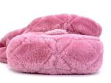 Chanel 2022 Pink Shearling Flap Crossbody Bag GHW 3U4