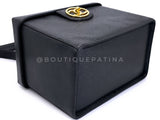 Chanel 1995 Vintage Caviar Box Vanity Case w Strap Bag 24k GHW Z5M