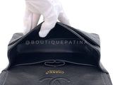 Chanel 2002 Vintage Black Caviar Small Classic Double Flap Bag 24k GHW 9TI