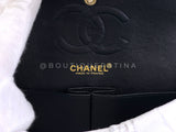 Chanel 2002 Vintage Black Caviar Small Classic Double Flap Bag 24k GHW 9TI