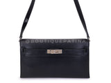 Hermès Black Chèvre Chamkila Kelly Elan Palladium PHW Bag KOS