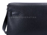 Hermès Black Chèvre Chamkila Kelly Elan Palladium PHW Bag KOS