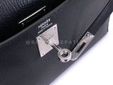 Hermès Black Chèvre Chamkila Kelly Elan Palladium PHW Bag KOS