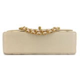 Chanel 1994 Vintage Pale Beige Caviar Medium Diana Flap Bag 24k GHW XI2