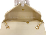 Chanel 1994 Vintage Pale Beige Caviar Medium Diana Flap Bag 24k GHW XI2