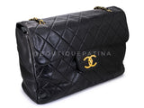 Chanel Vintage 1994 Black XXL Oversized Classic Flap Supermodel Bag 41L