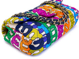 Chanel 21K Rainbow Letter Quilted Logo Flap Bag GHW RN0