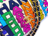 Chanel 21K Rainbow Letter Quilted Logo Flap Bag GHW RN0