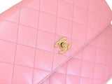 Chanel 2004 Vintage Sakura Pink Caviar Kelly Flap Bag 24k GHW 8TY
