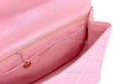 Chanel 2004 Vintage Sakura Pink Caviar Kelly Flap Bag 24k GHW 8TY