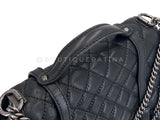 Rare Chanel 14A Black Mongolian Lamb Fur Paris-Dallas Fringe Saddle XL Flap Bag 2TX