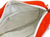 Chanel 2002 Vintage Dark Orange Terry Sport Line Flap Bag Resin Chain XIL
