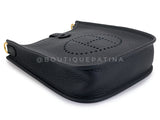 NIB Hermes Black Clemence Mini Evelyne TPM Bag 24k GHW TU4