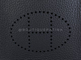 NIB Hermes Black Clemence Mini Evelyne TPM Bag 24k GHW TU4
