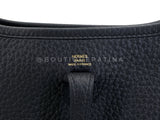 NIB Hermes Black Clemence Mini Evelyne TPM Bag 24k GHW TU4