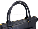 Chanel 1995 Vintage Giant Black Caviar Soft Briefcase Bag 24k GHW 7SC
