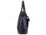 Chanel 1995 Vintage Giant Black Caviar Soft Briefcase Bag 24k GHW 7SC