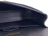 Chanel 2004 Vintage Black Caviar Medium Classic Double Flap Bag 24k GHW D3R