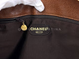 Chanel 1998 Vintage Brown Caviar XL Timeless Tote Bag 24k GHW NKH