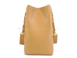 Chanel Vintage 2008 Camel Beige Caviar Grand Shopper Tote GST Bag GHW RLI