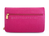 Chanel 2000 Vintage Fuchsia Pink Caviar Timeless Classic Wallet on Chain WOC Bag 24k GHW ACG