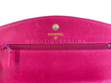 Chanel 2000 Vintage Fuchsia Pink Caviar Timeless Classic Wallet on Chain WOC Bag 24k GHW ACG