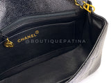 Chanel 1994 Vintage Black Caviar Small Diana Flap Bag 24k GHW 62T