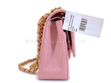 Rare New Chanel 2004 Vintage Pink Sakura Caviar Medium Classic Double Flap Bag 24k GHW BPI