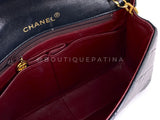 Pristine Chanel 1989 Vintage Black Lambskin Medium Full Flap Bag 24k GHW XQF