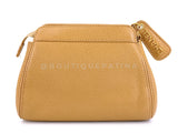 Chanel 1997 Vintage Beige Caviar Crossbody Mini Pouch Bag 24k GHW STT