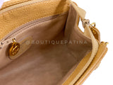 Chanel 1997 Vintage Beige Caviar Crossbody Mini Pouch Bag 24k GHW STT