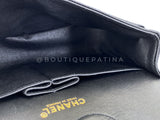 Chanel 2001 Vintage Black Caviar Small Classic Double Flap Bag 24k GHW 9TI
