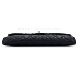Chanel 2020 Black Caviar Timeless Flap Clutch Bag SHW DTG