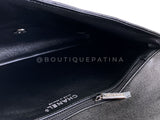 Chanel 2020 Black Caviar Timeless Flap Clutch Bag SHW DTG