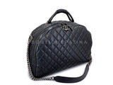 Chanel Airlines Grained Calfskin Oversized Bowler Duffle Bag RHW BZS