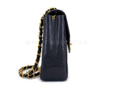 Chanel 1994 Vintage Black Caviar Jumbo Envelope Flap Bag 24k GHW ZB1