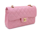Chanel 2006 Vintage Sakura Pink Small Classic Double Flap Bag 24k GHW 2ER