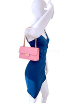 Chanel 2006 Vintage Sakura Pink Small Classic Double Flap Bag 24k GHW 2ER