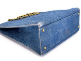 Chanel 1994 Vintage N/S Denim Shopper Tote Bag 24k GHW 4T5