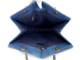Chanel 1994 Vintage N/S Denim Shopper Tote Bag 24k GHW 4T5