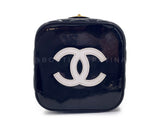Chanel 95P Black "Barbie" Heart Mirror Vanity Bag 24k GHW PQO