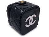 Chanel 95P Black "Barbie" Heart Mirror Vanity Bag 24k GHW PQO